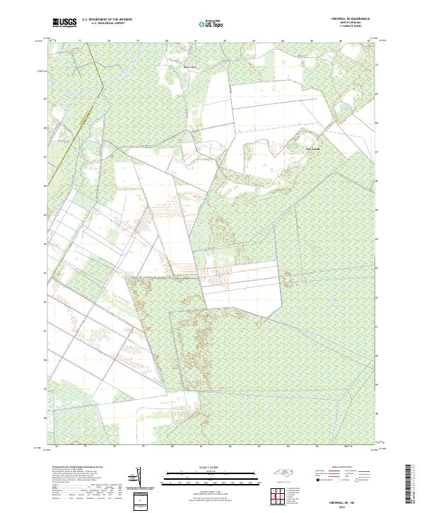 US Topo 7.5-minute map for Creswell SE NC