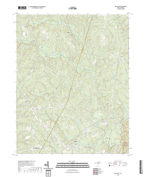 US Topo 7.5-minute map for Hollister NC