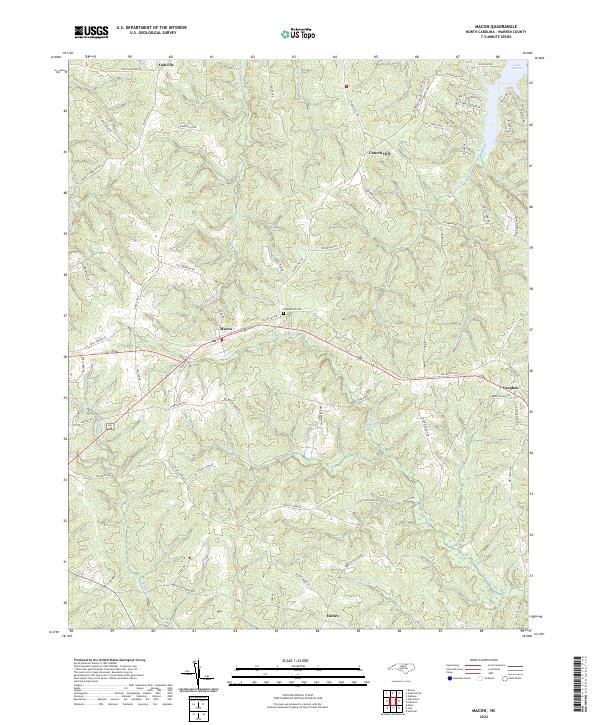 US Topo 7.5-minute map for Macon NC