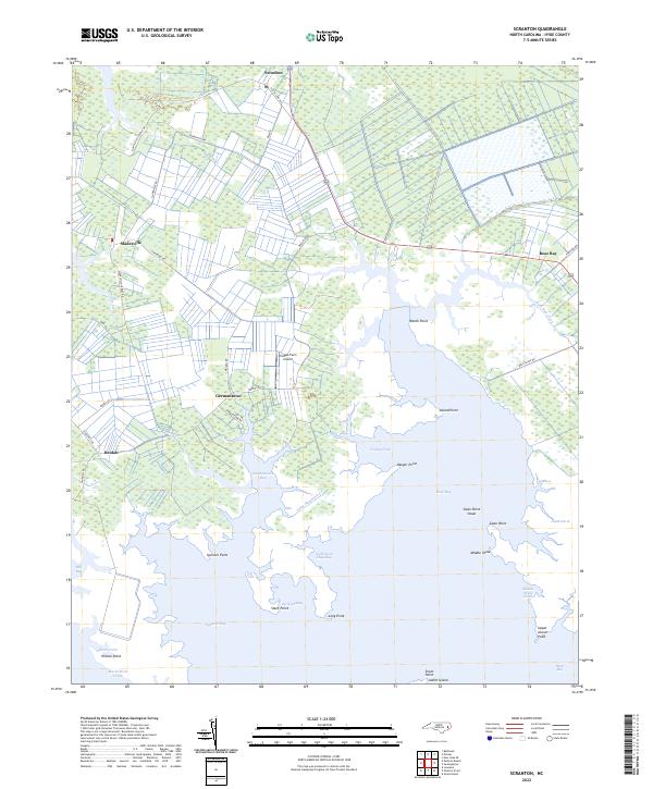 US Topo 7.5-minute map for Scranton NC