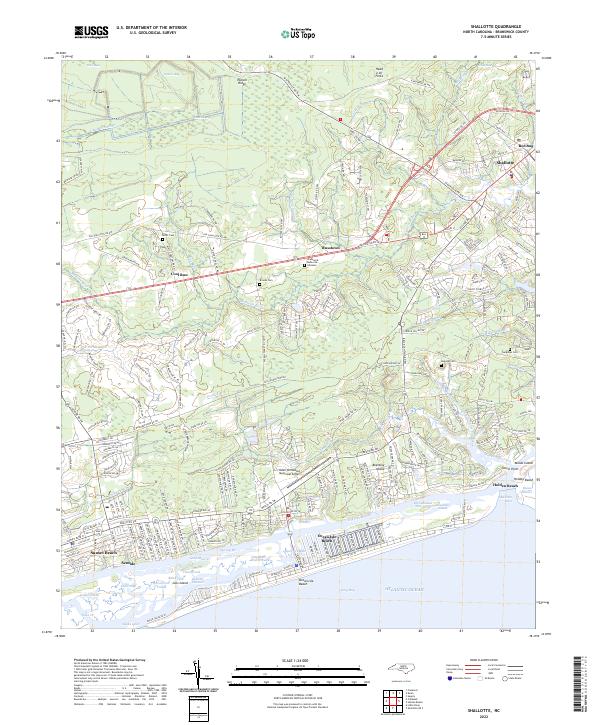 US Topo 7.5-minute map for Shallotte NC