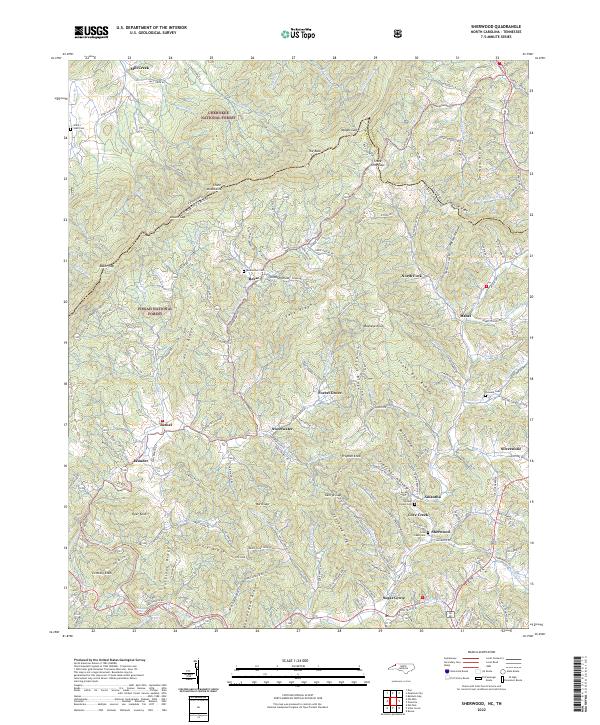 US Topo 7.5-minute map for Sherwood NCTN