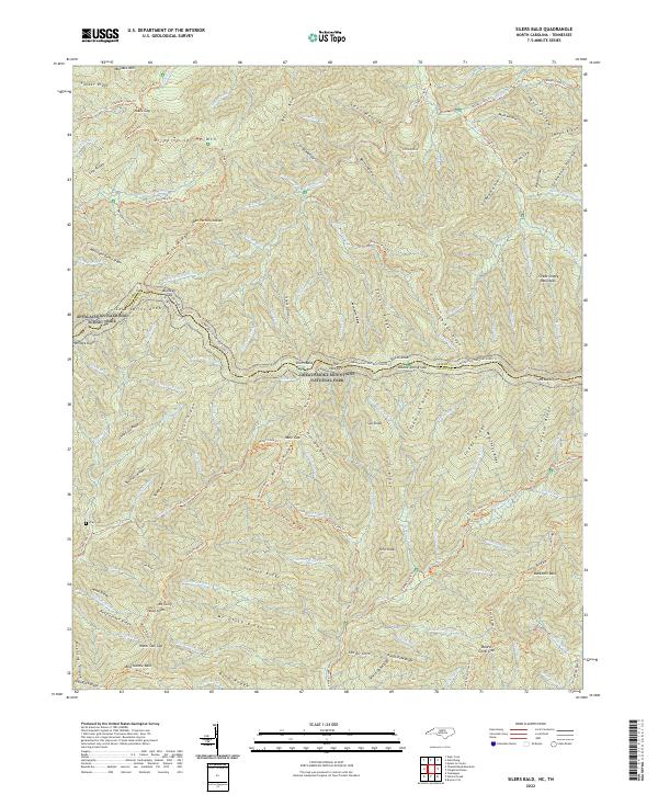 US Topo 7.5-minute map for Silers Bald NCTN