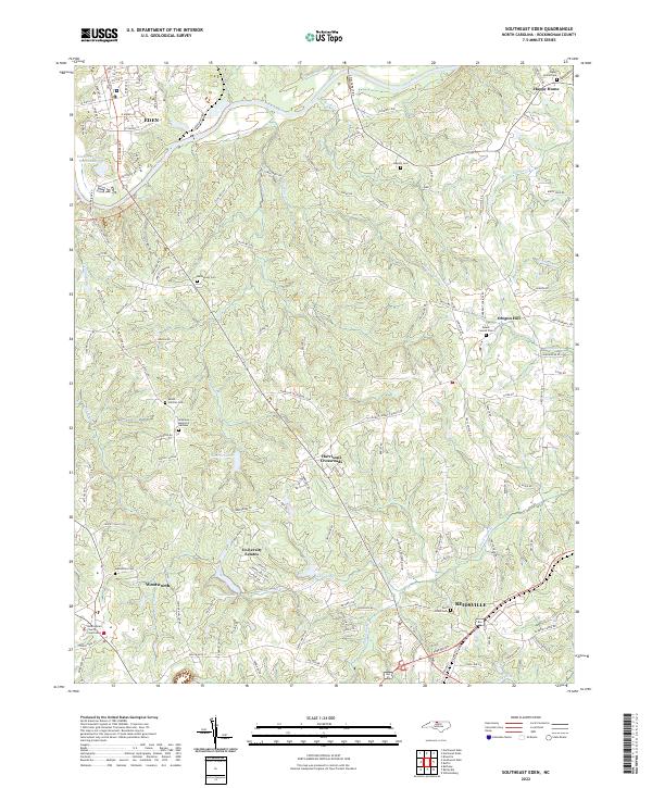 US Topo 7.5-minute map for Southeast Eden NC