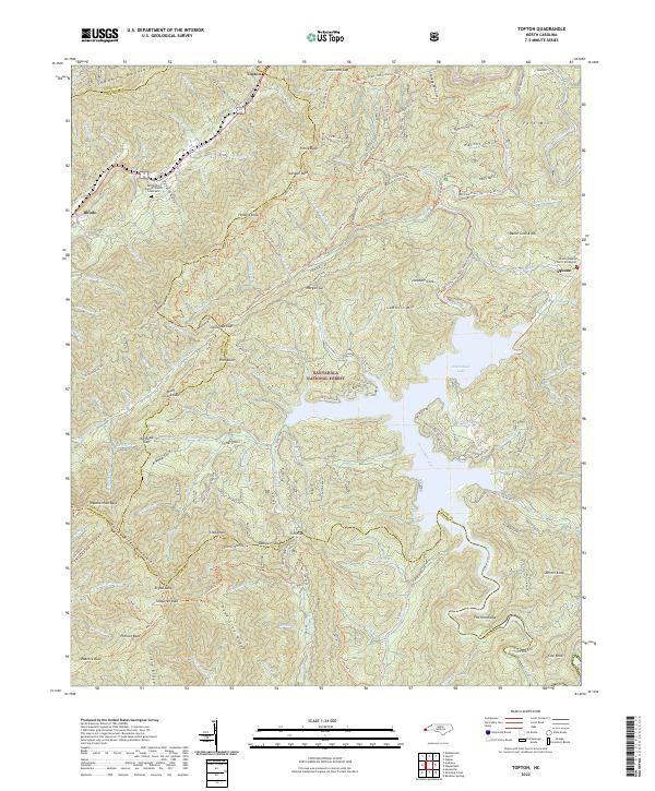 US Topo 7.5-minute map for Topton NC