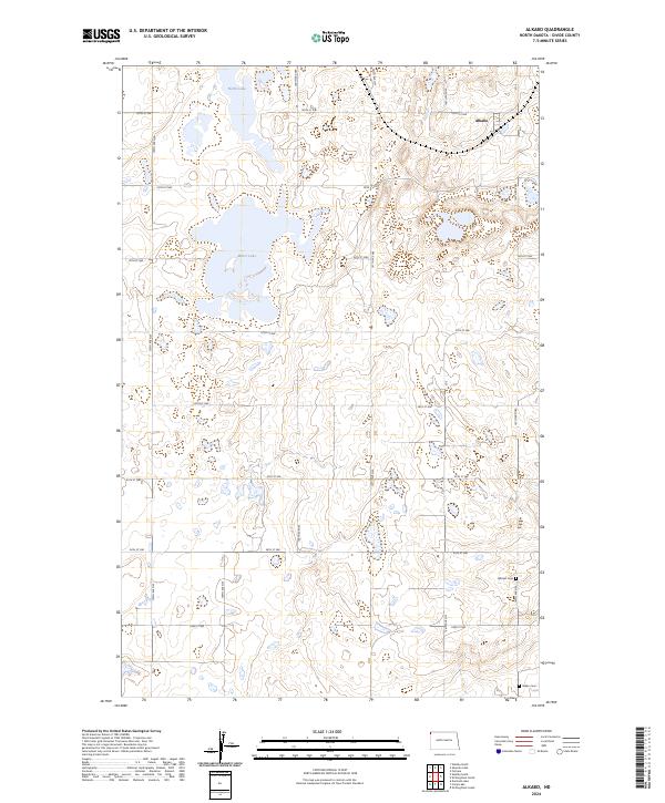 US Topo 7.5-minute map for Alkabo ND