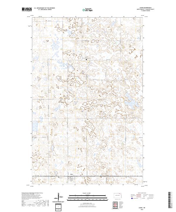 US Topo 7.5-minute map for Alsen ND