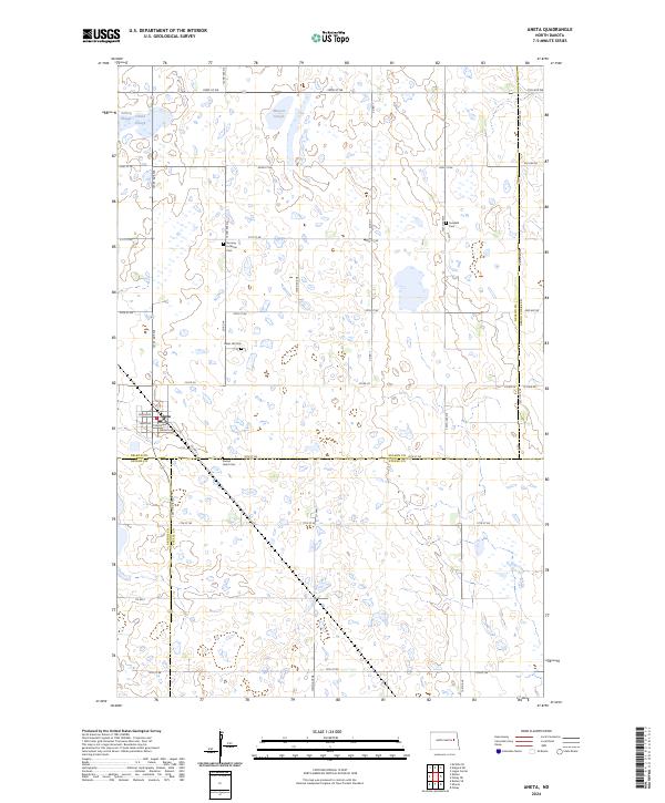 US Topo 7.5-minute map for Aneta ND