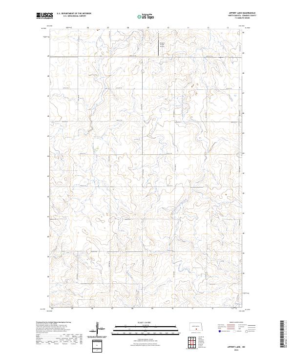 US Topo 7.5-minute map for Appert Lake ND