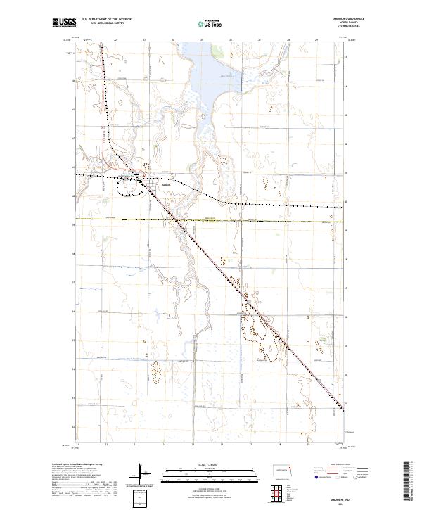 US Topo 7.5-minute map for Ardoch ND