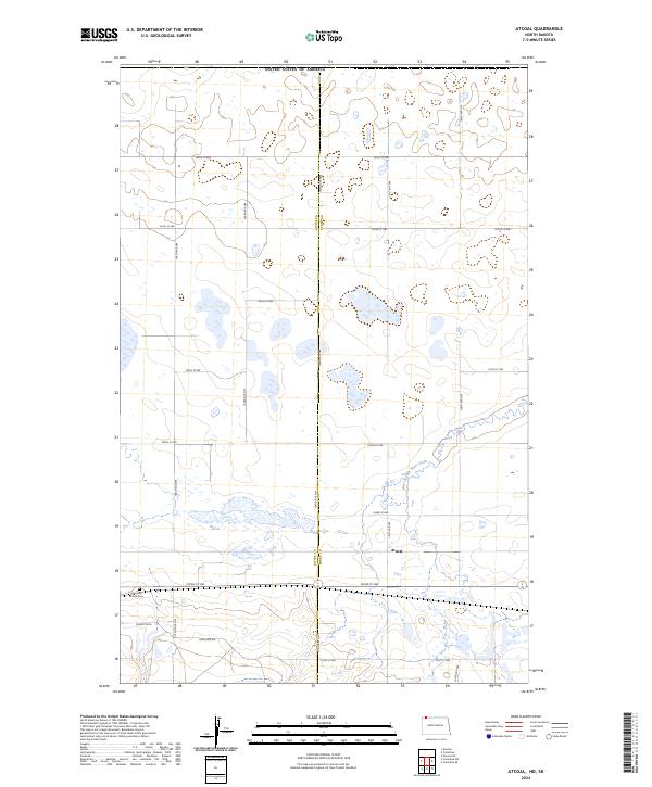 US Topo 7.5-minute map for Atcoal NDSK