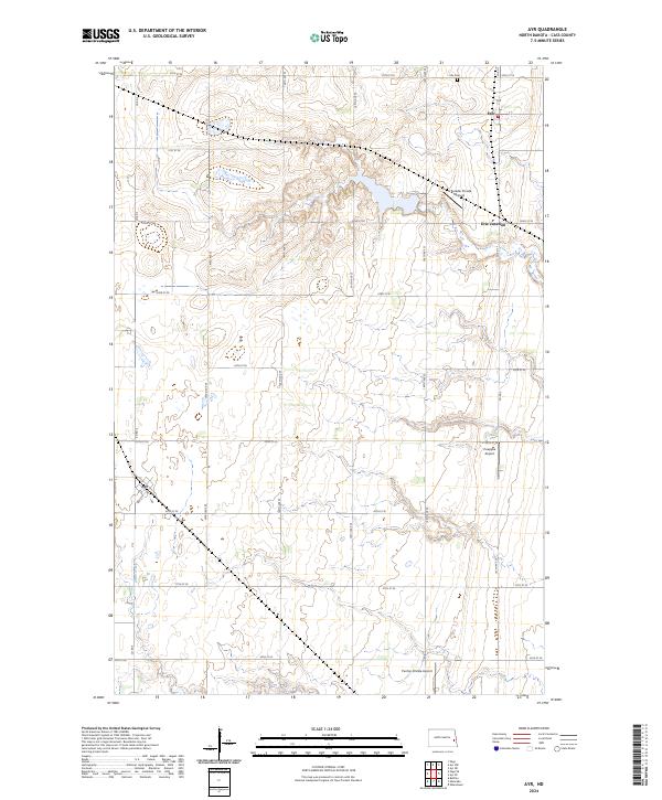 US Topo 7.5-minute map for Ayr ND