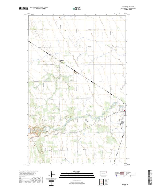 US Topo 7.5-minute map for Backoo ND