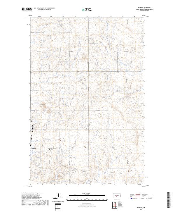 US Topo 7.5-minute map for Baldwin ND