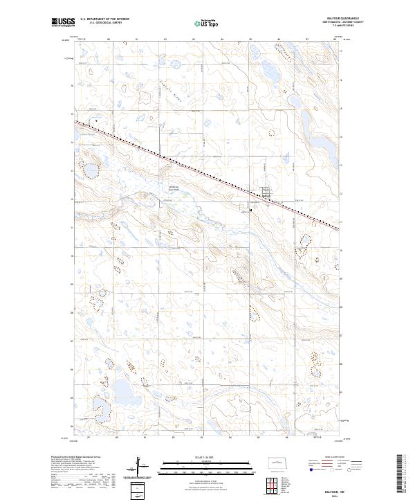 US Topo 7.5-minute map for Balfour ND