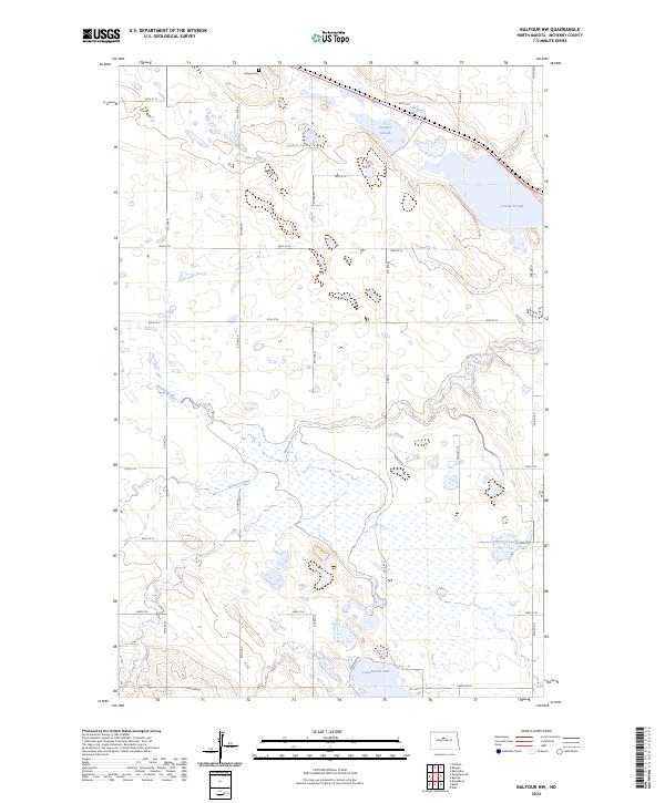 US Topo 7.5-minute map for Balfour NW ND