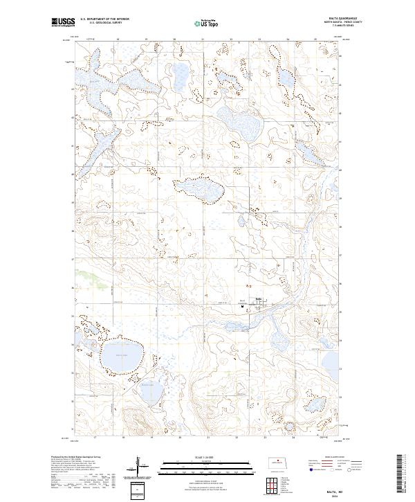 US Topo 7.5-minute map for Balta ND