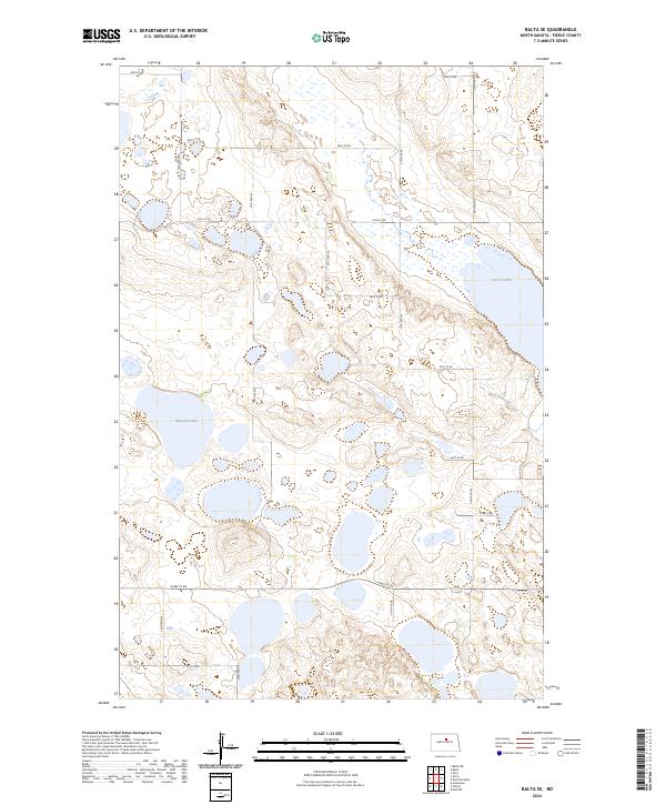US Topo 7.5-minute map for Balta SE ND