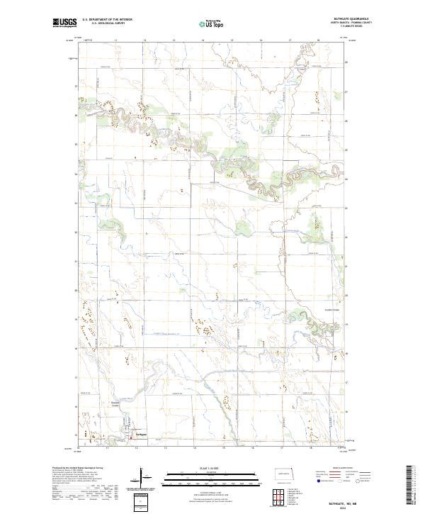 US Topo 7.5-minute map for Bathgate NDMB