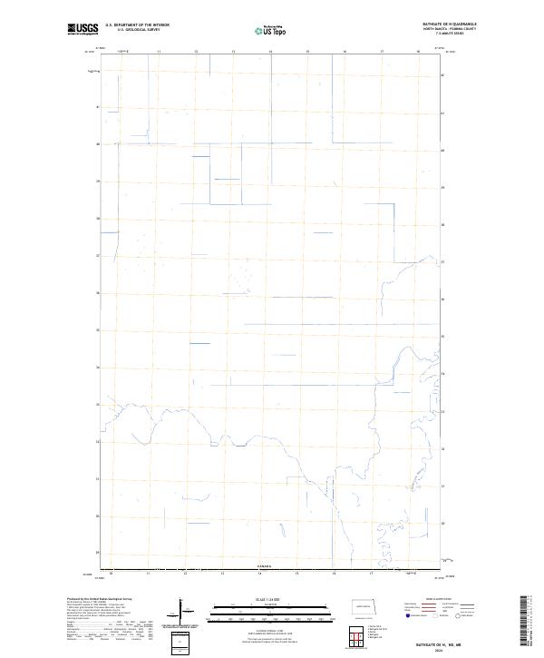 US Topo 7.5-minute map for Bathgate OE N NDMB