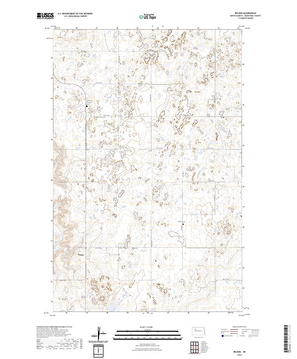 US Topo 7.5-minute map for Belden ND