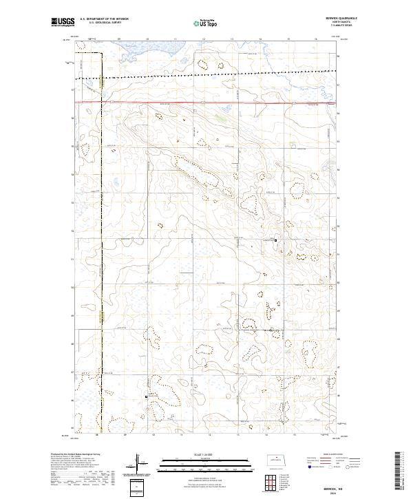 US Topo 7.5-minute map for Berwick ND