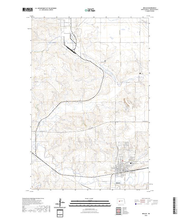 US Topo 7.5-minute map for Beulah ND