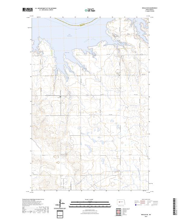 US Topo 7.5-minute map for Beulah NE ND