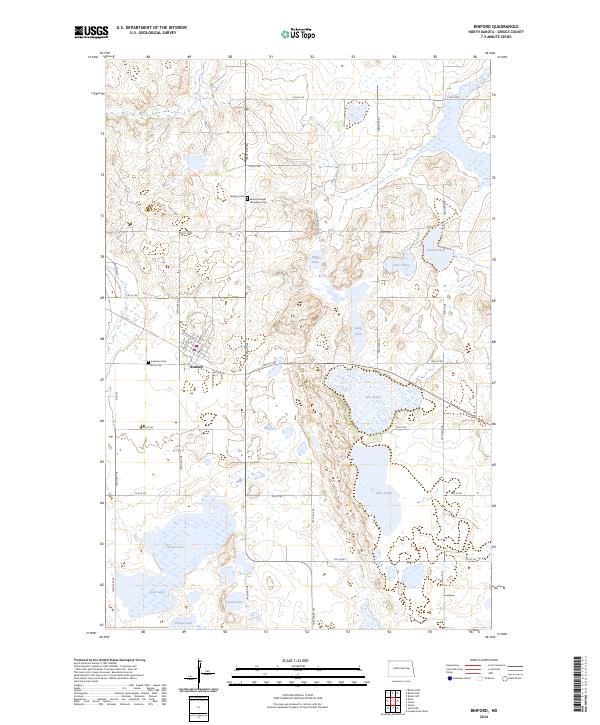 US Topo 7.5-minute map for Binford ND