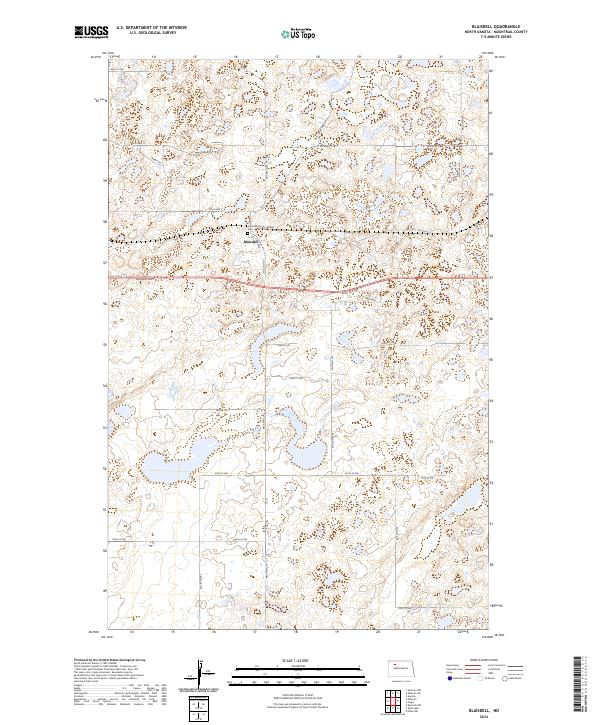 US Topo 7.5-minute map for Blaisdell ND