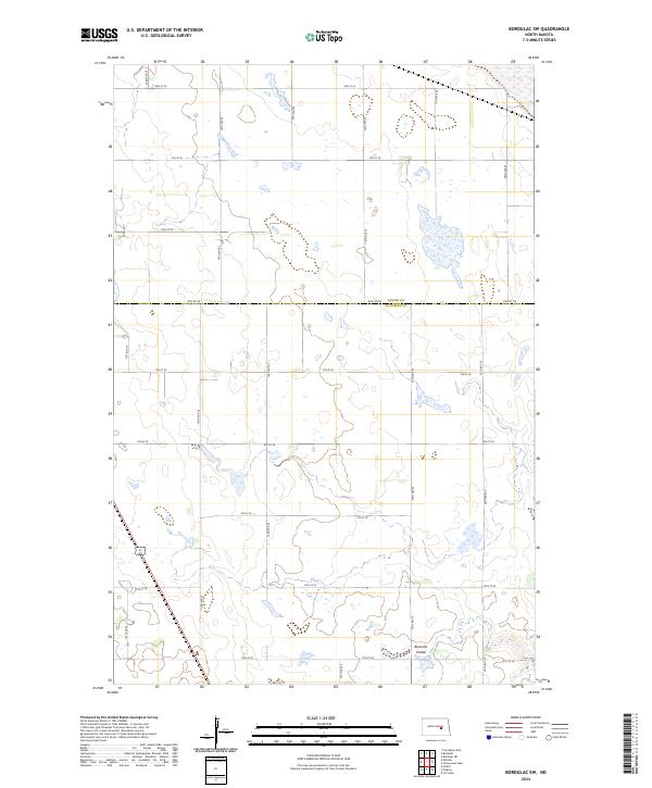 US Topo 7.5-minute map for Bordulac SW ND