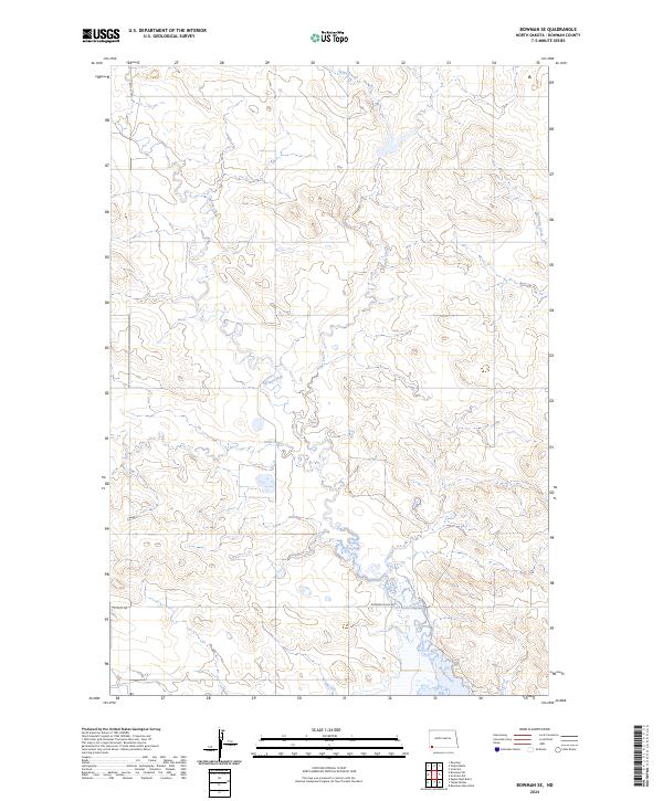 US Topo 7.5-minute map for Bowman SE ND