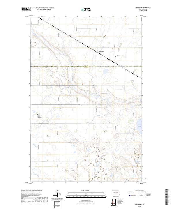 US Topo 7.5-minute map for Brantford ND