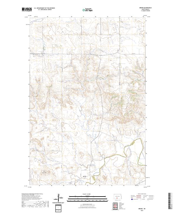 US Topo 7.5-minute map for Breien ND