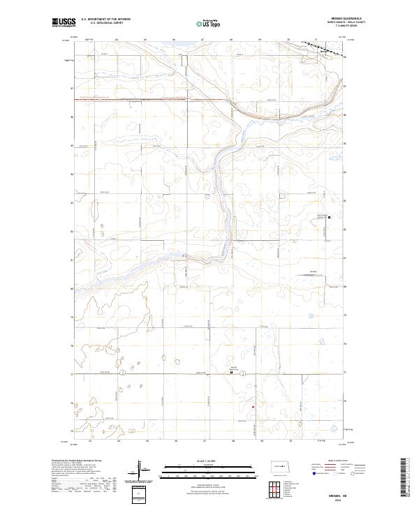 US Topo 7.5-minute map for Bremen ND