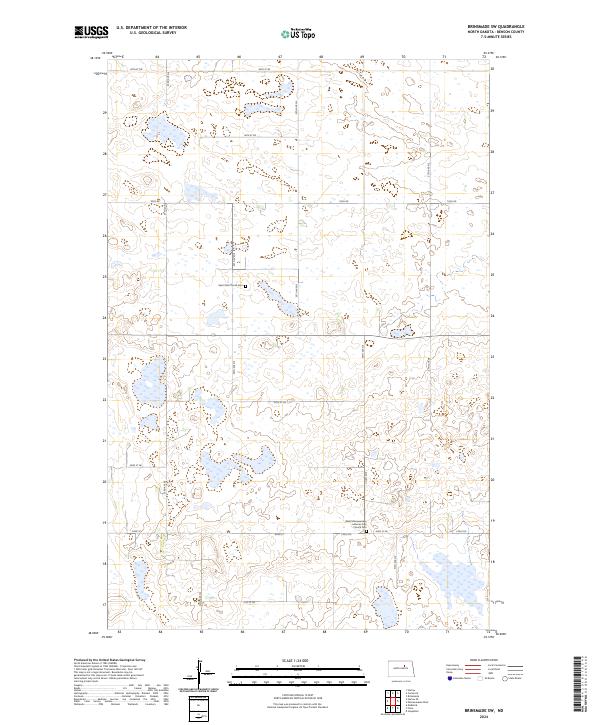 US Topo 7.5-minute map for Brinsmade SW ND