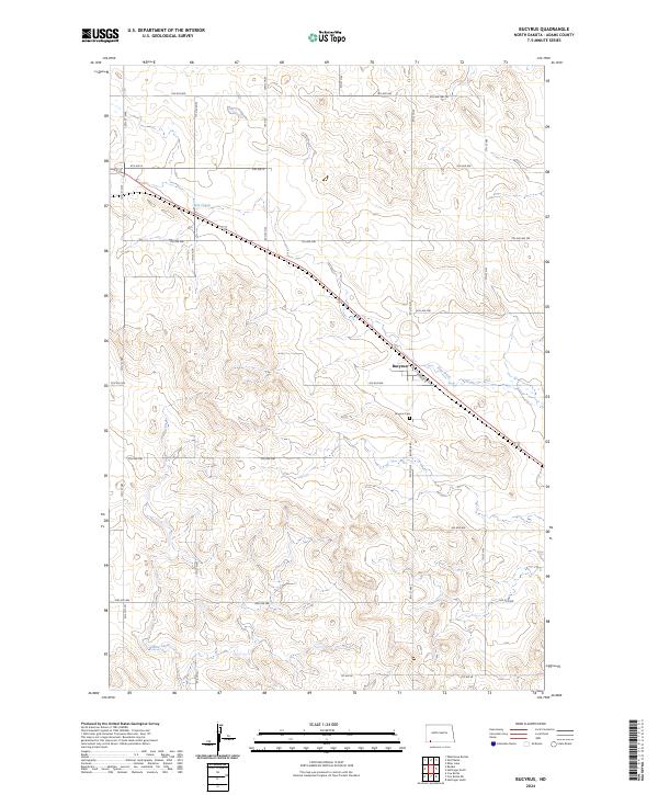 US Topo 7.5-minute map for Bucyrus ND