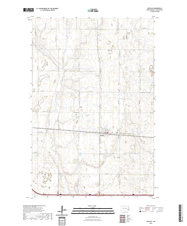 US Topo 7.5-minute map for Buffalo ND