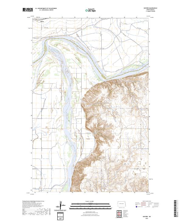 US Topo 7.5-minute map for Buford ND