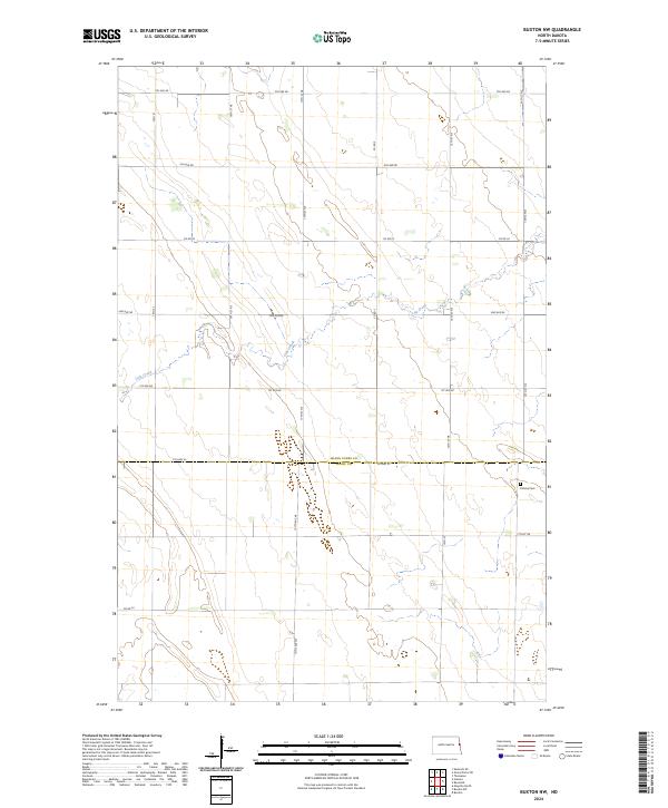 US Topo 7.5-minute map for Buxton NW ND