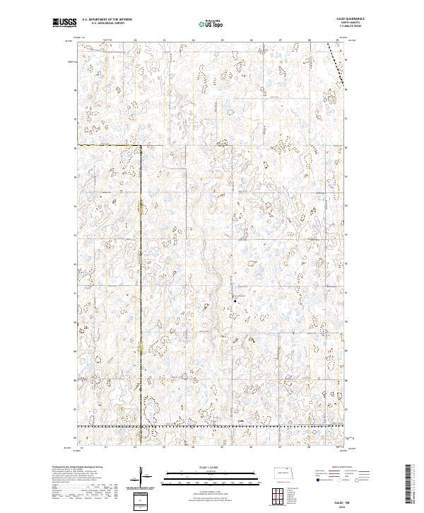 US Topo 7.5-minute map for Calio ND