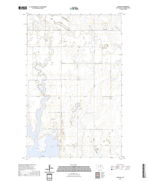 US Topo 7.5-minute map for Cando NE ND – American Map Store