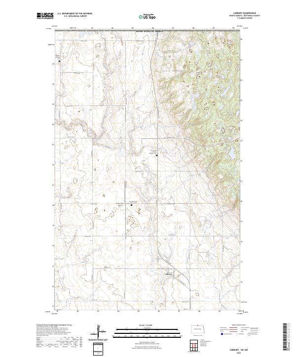 US Topo 7.5-minute map for Carbury NDMB