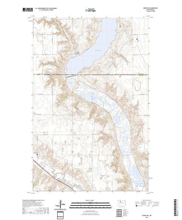 US Topo 7.5-minute map for Carpio NE ND