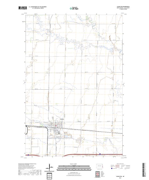 US Topo 7.5-minute map for Casselton ND