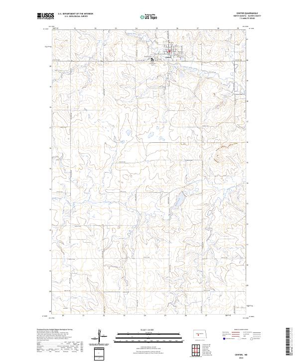 US Topo 7.5-minute map for Center ND