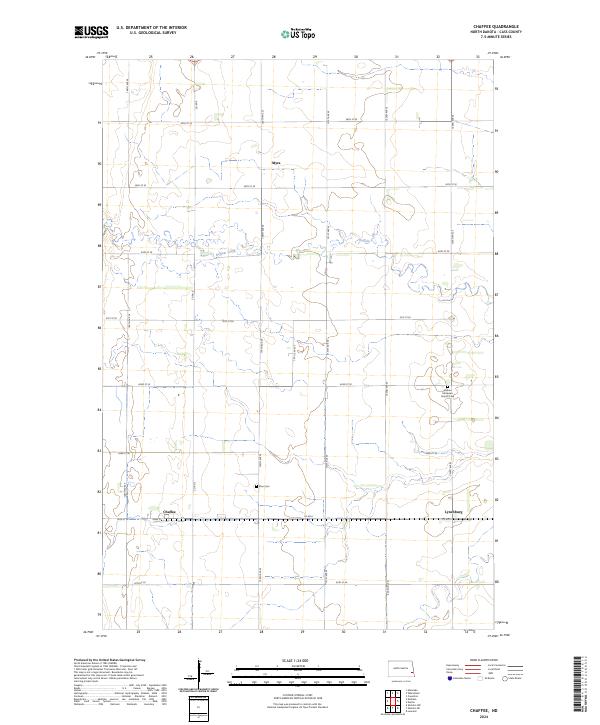 US Topo 7.5-minute map for Chaffee ND