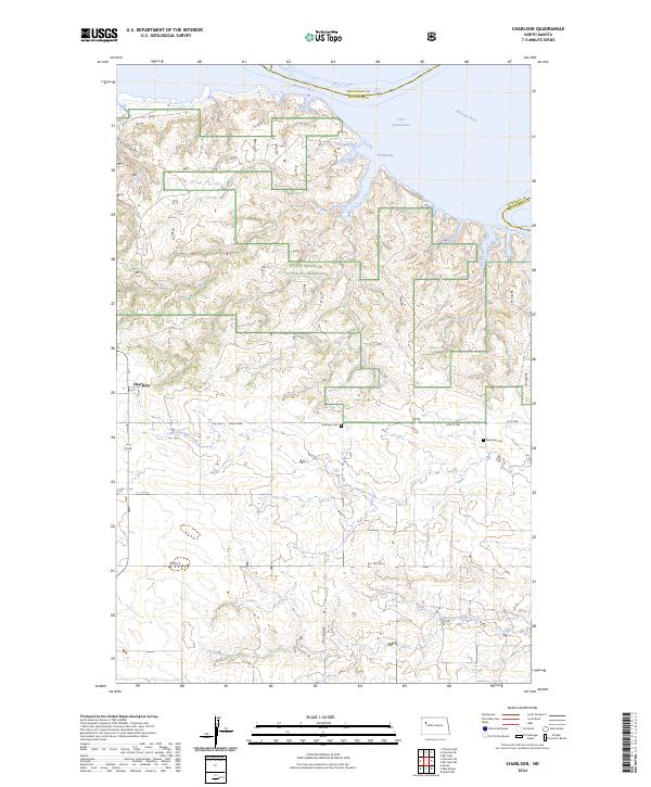 US Topo 7.5-minute map for Charlson ND