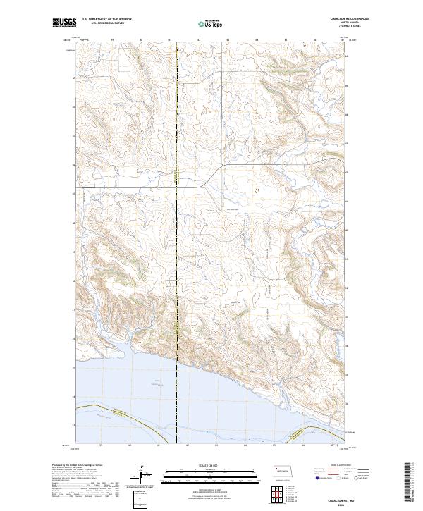 US Topo 7.5-minute map for Charlson NE ND