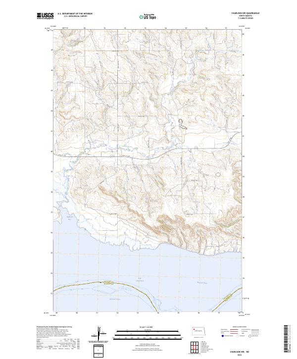 US Topo 7.5-minute map for Charlson NW ND